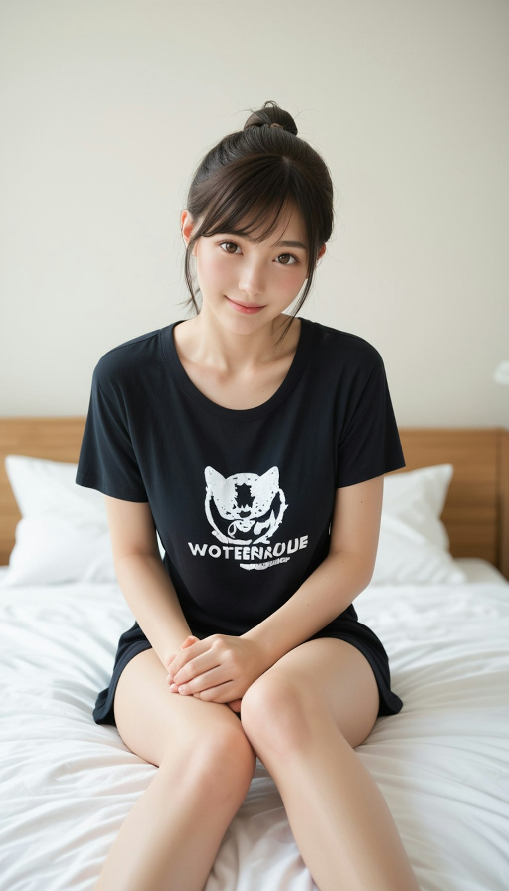 Tシャツ姿のみなも