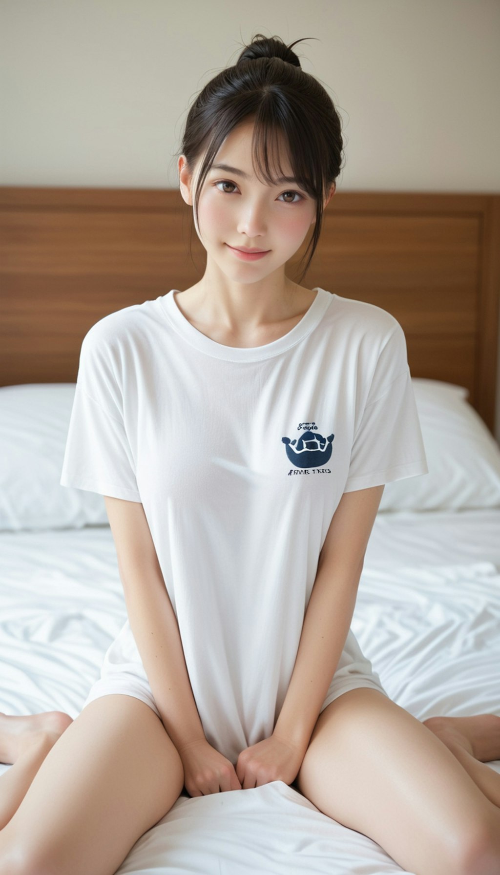 Tシャツ姿のみなも