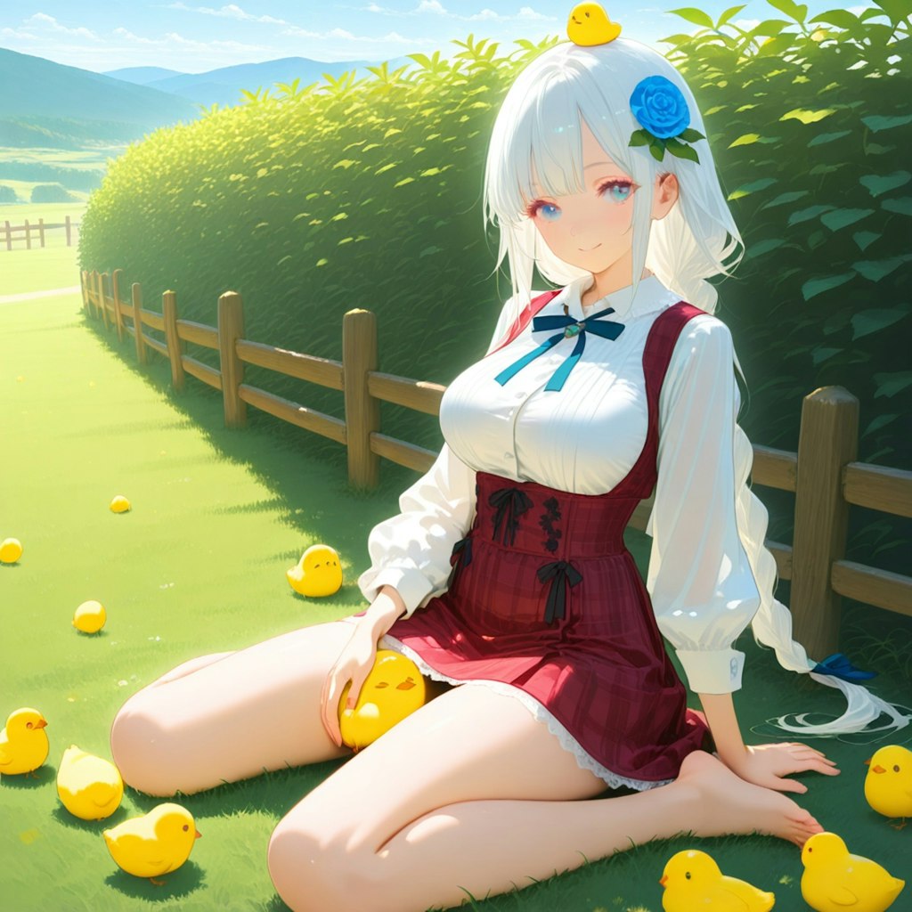 ヒヨコと少女