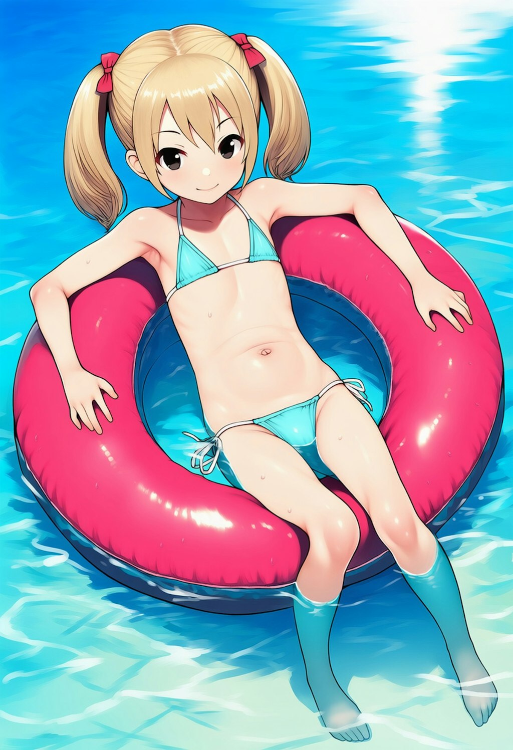 金髪ちゃんの水着