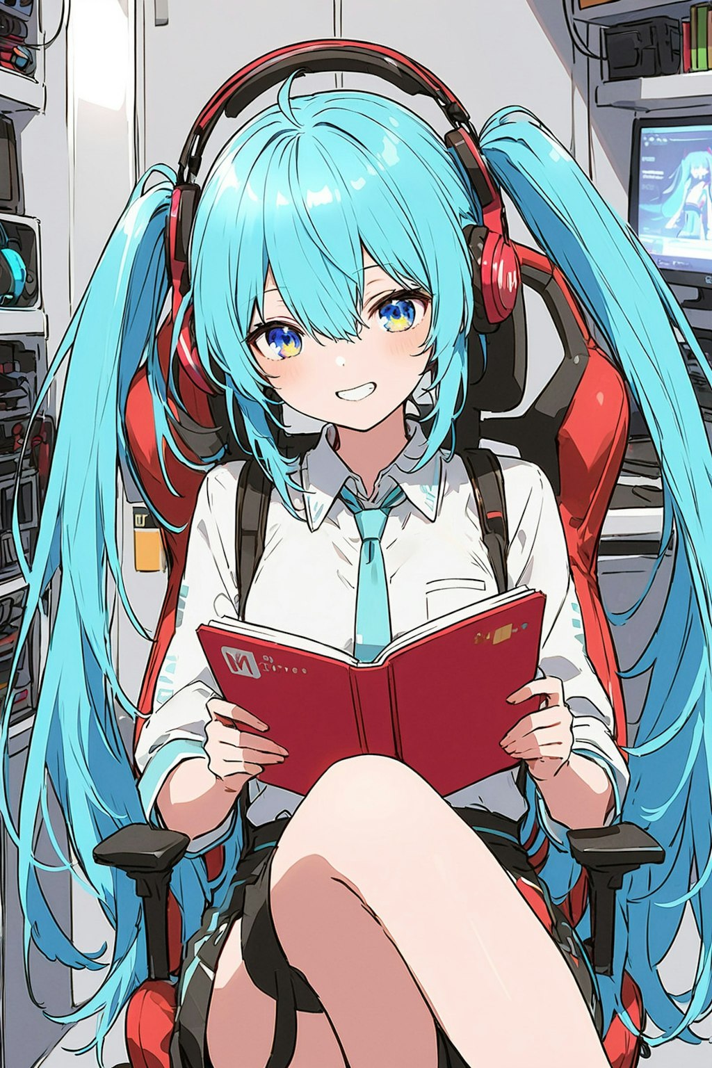 ミクの読書タイム