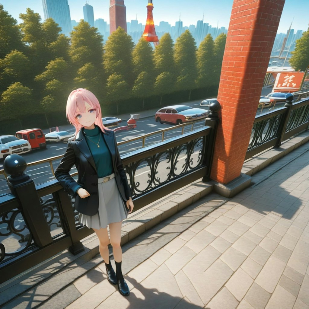 タワーの見える風景