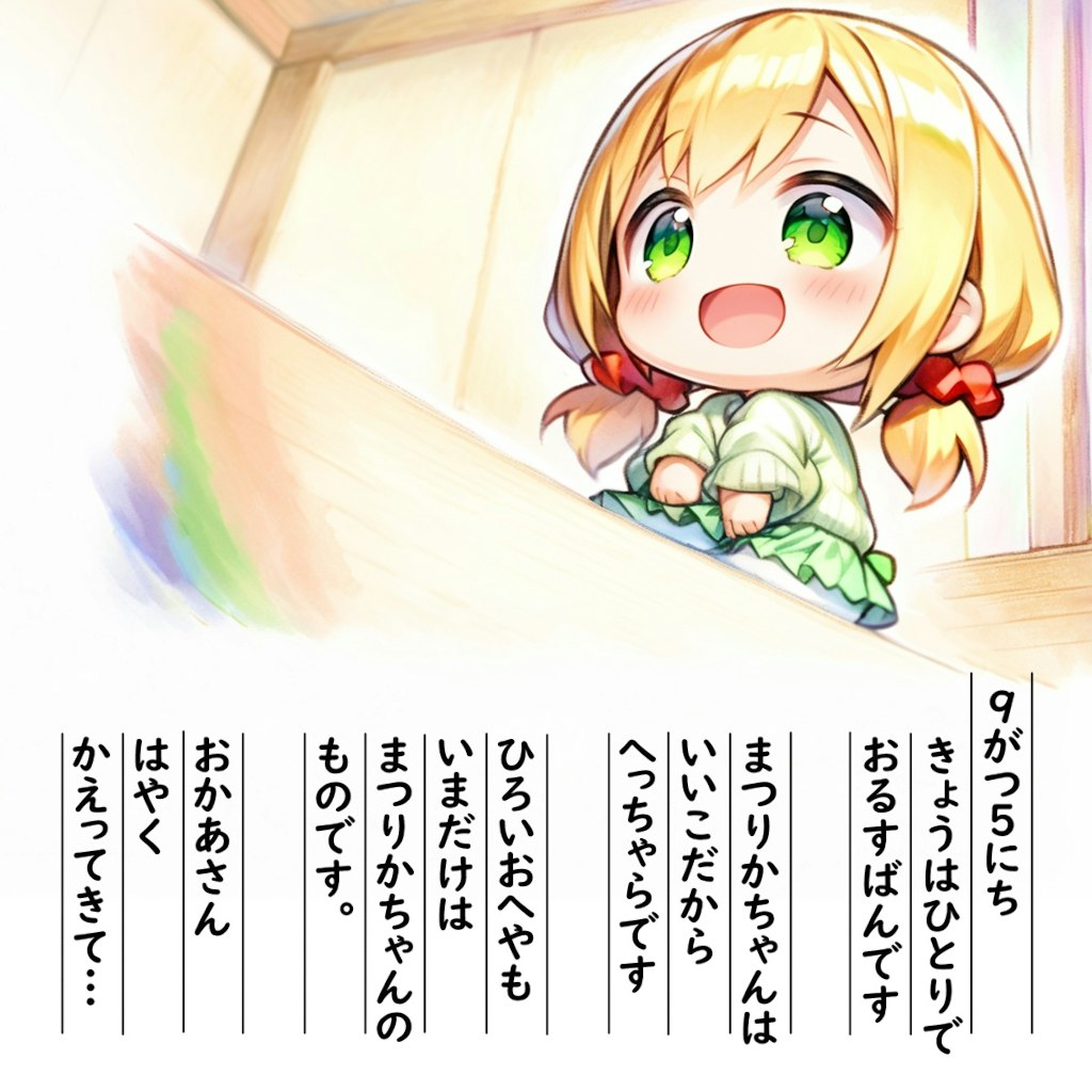 【絵日記】ひとりでおるすばん