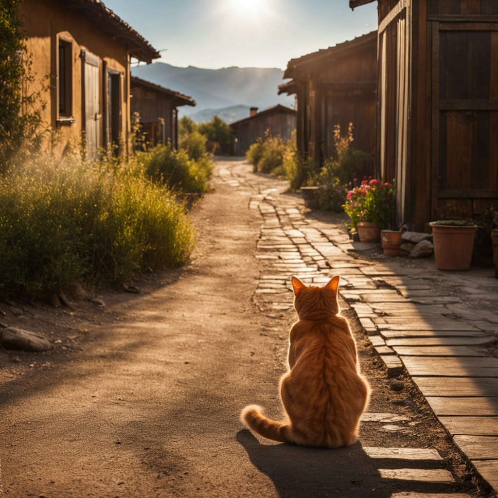 帰りを待つ猫