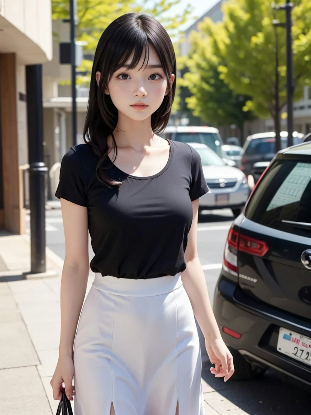 駐車場で！？
