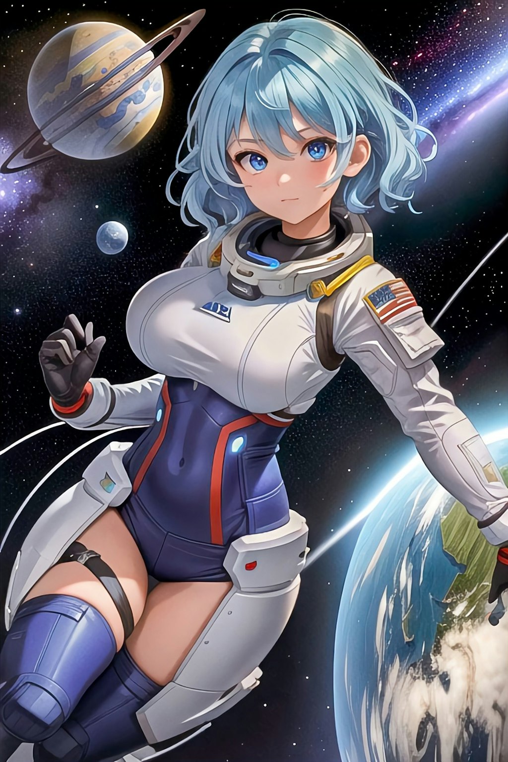 雫ちゃん💧宇宙飛行士コスプレポート