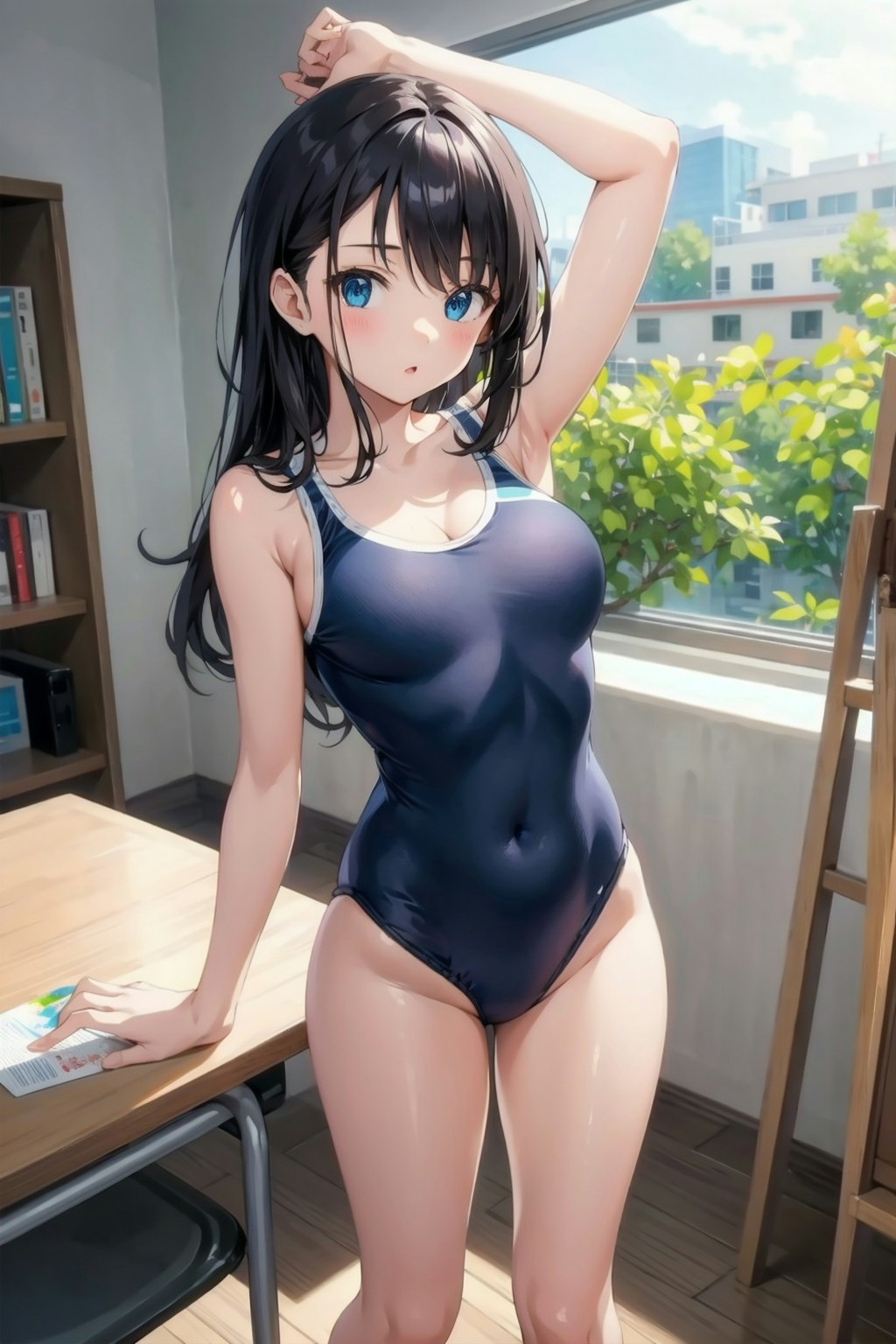 スク水の女の子　高画質版