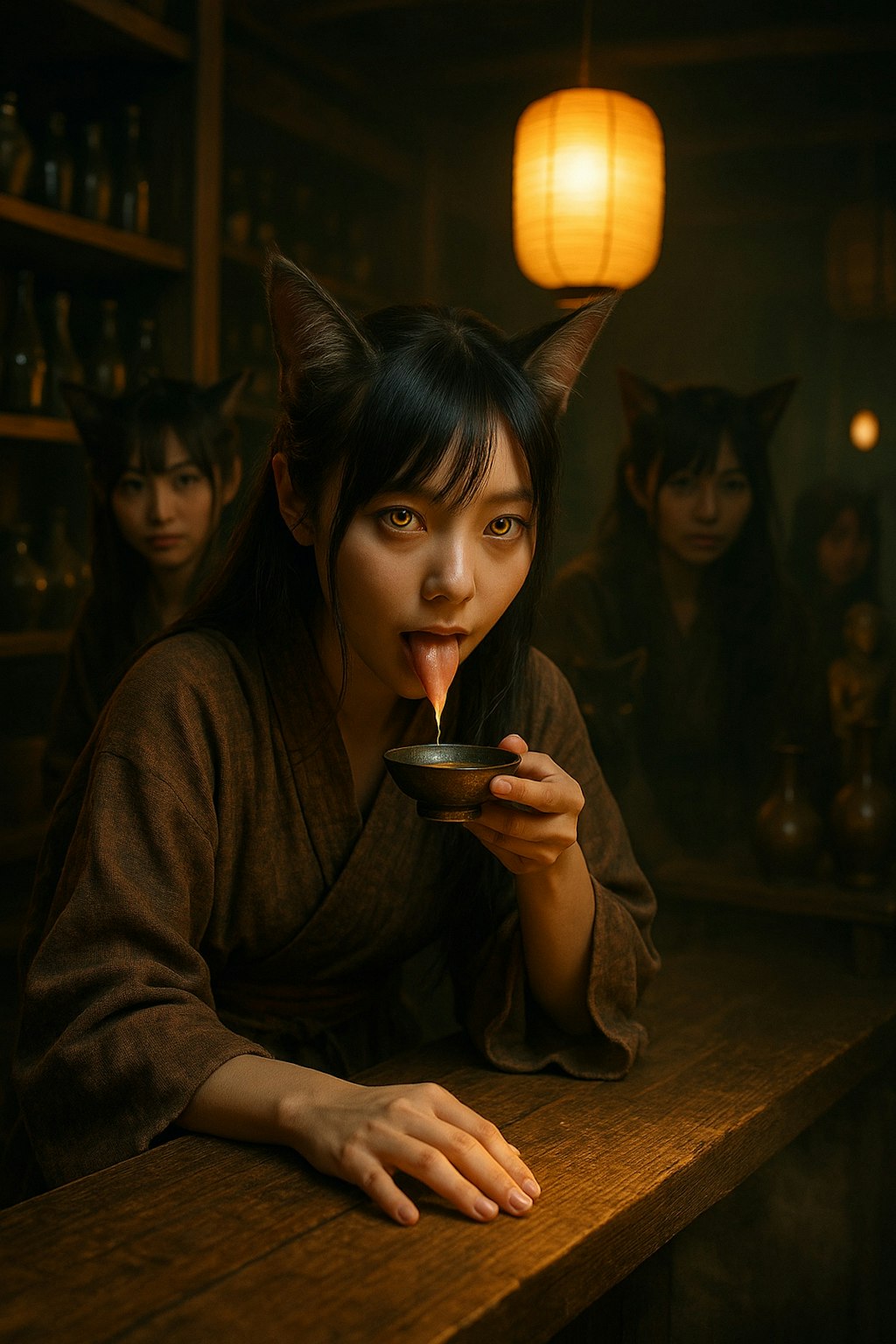 ふらっと入った猫耳バー