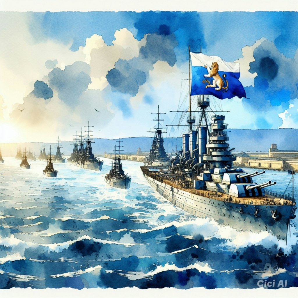 反抗作戦フランソワール艦隊 ニャルチュール提督 作戦時刻6時半より越夜隊拠点に砲撃を仕掛ける