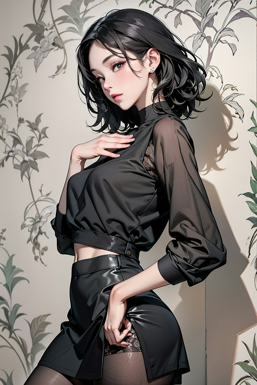 黒服女性　その1