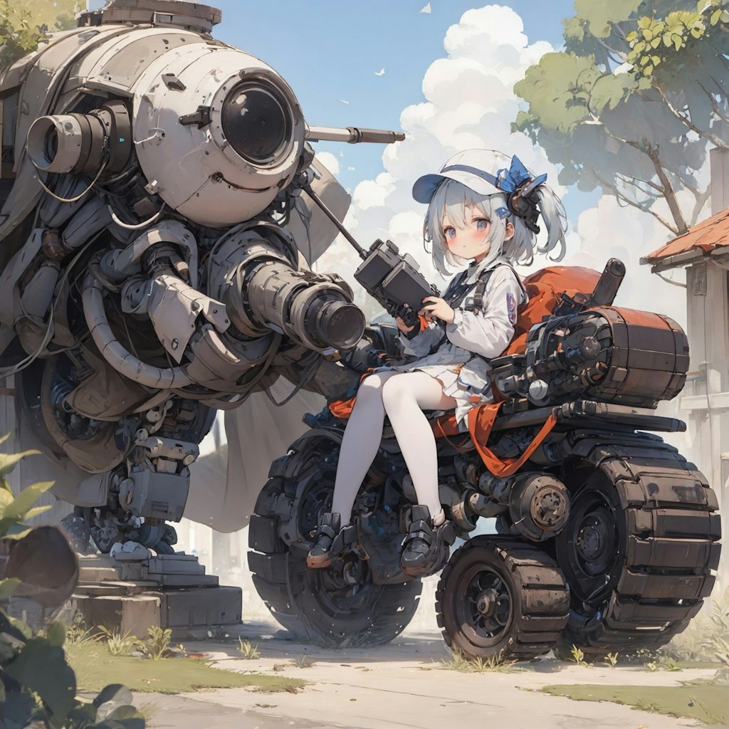 メカと少女