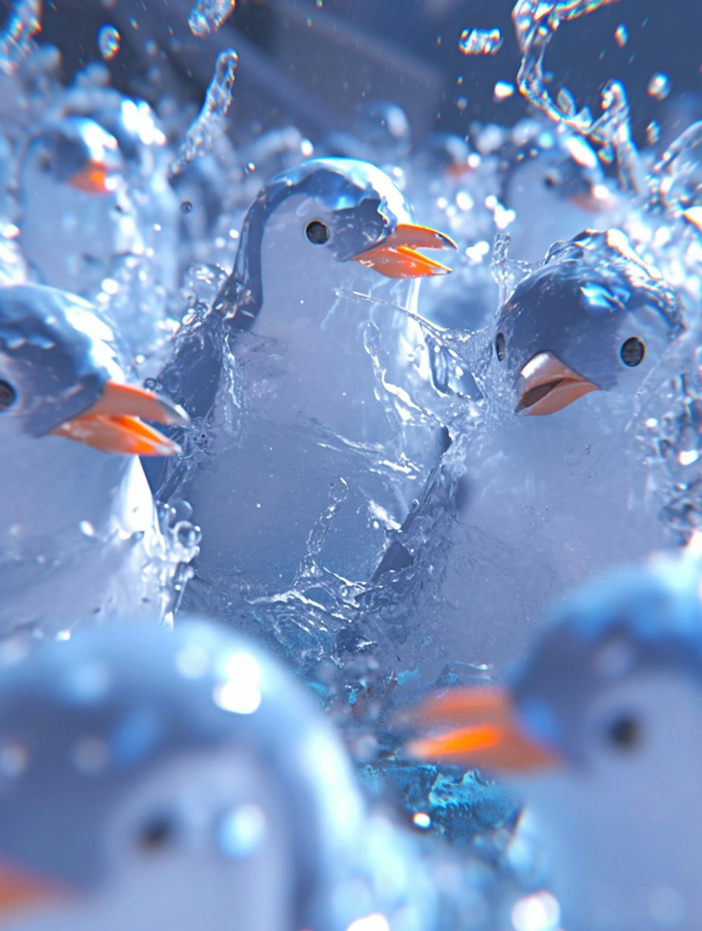 ずぶ濡れペンギンズ