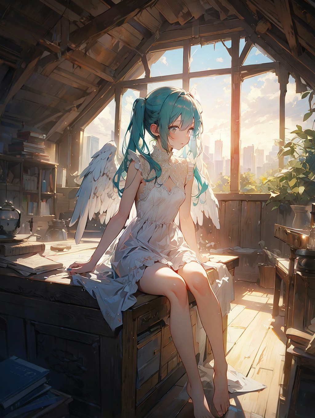 屋根裏の天使