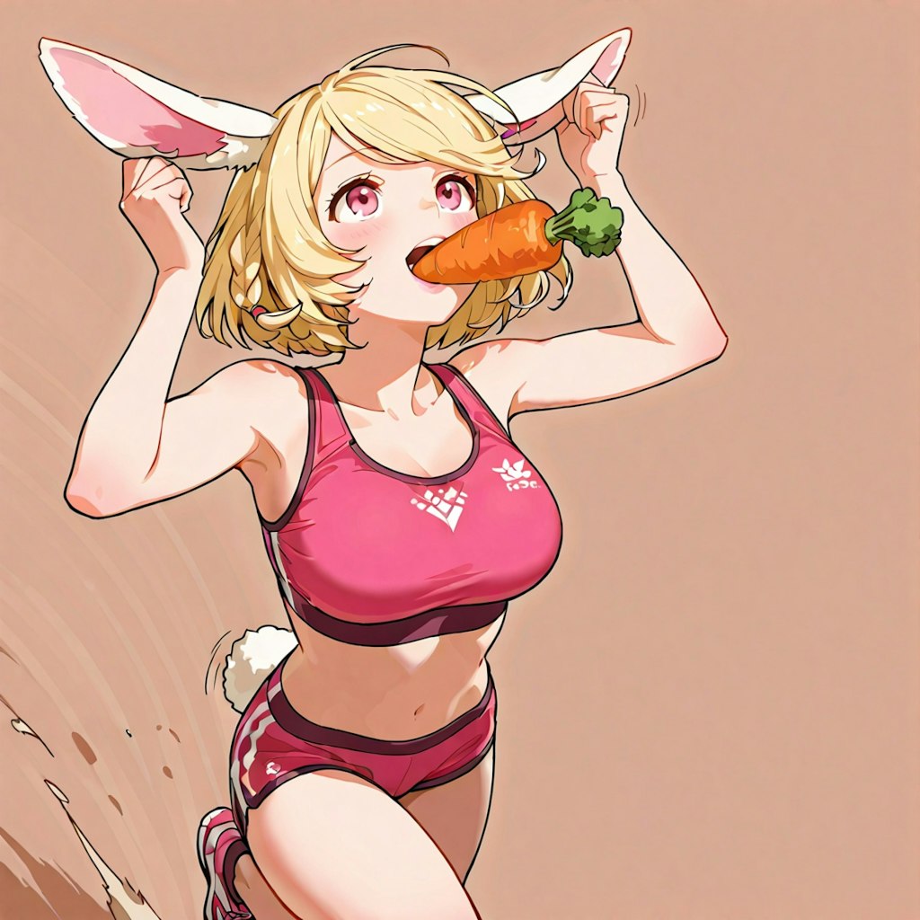 体育祭② にんじん食い競争