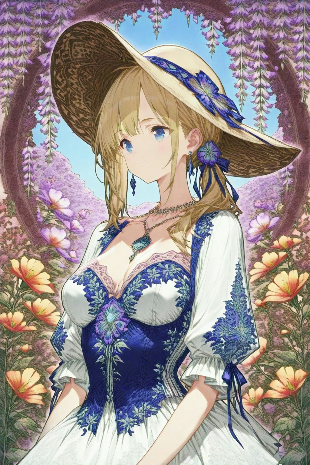 麦わら帽子の少女