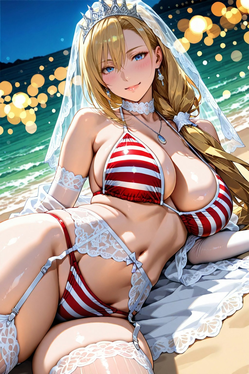 ストライプビキニウェディング