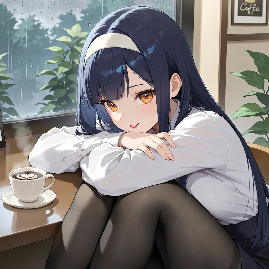 一緒に夏の雨の中に捕まった