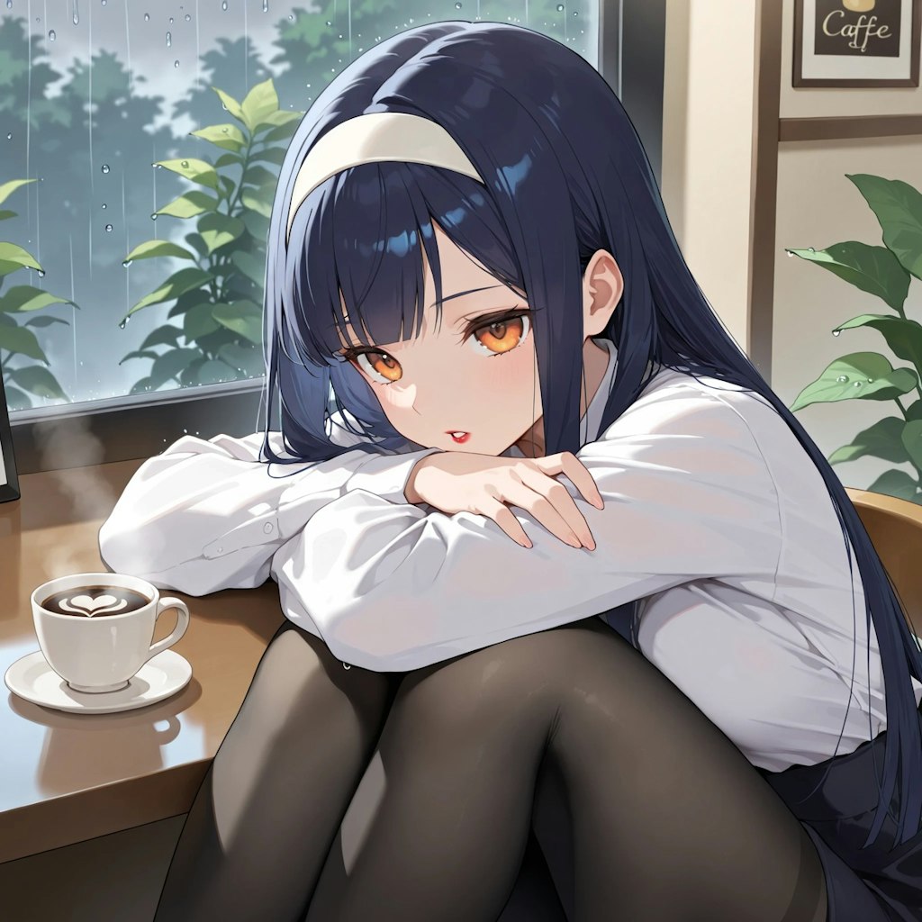 一緒に夏の雨の中に捕まった