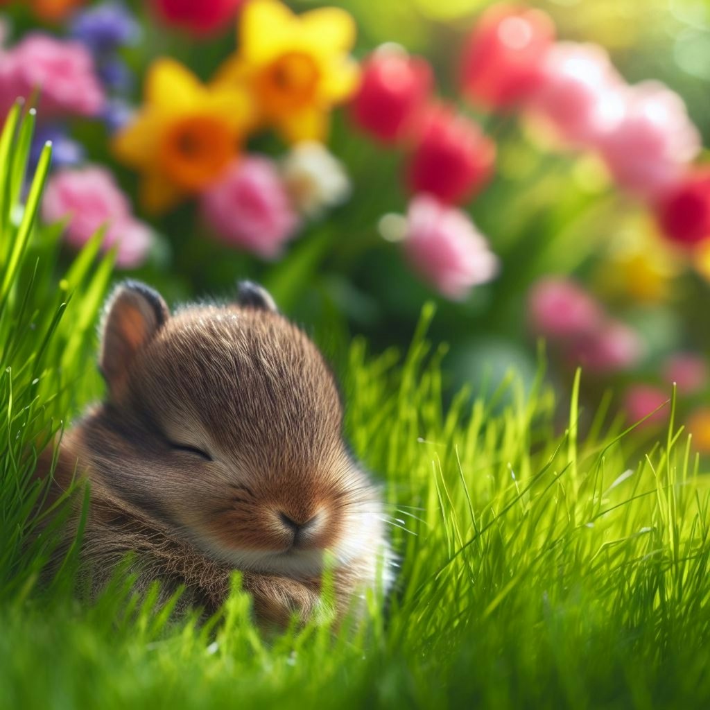 謎の小動物と春