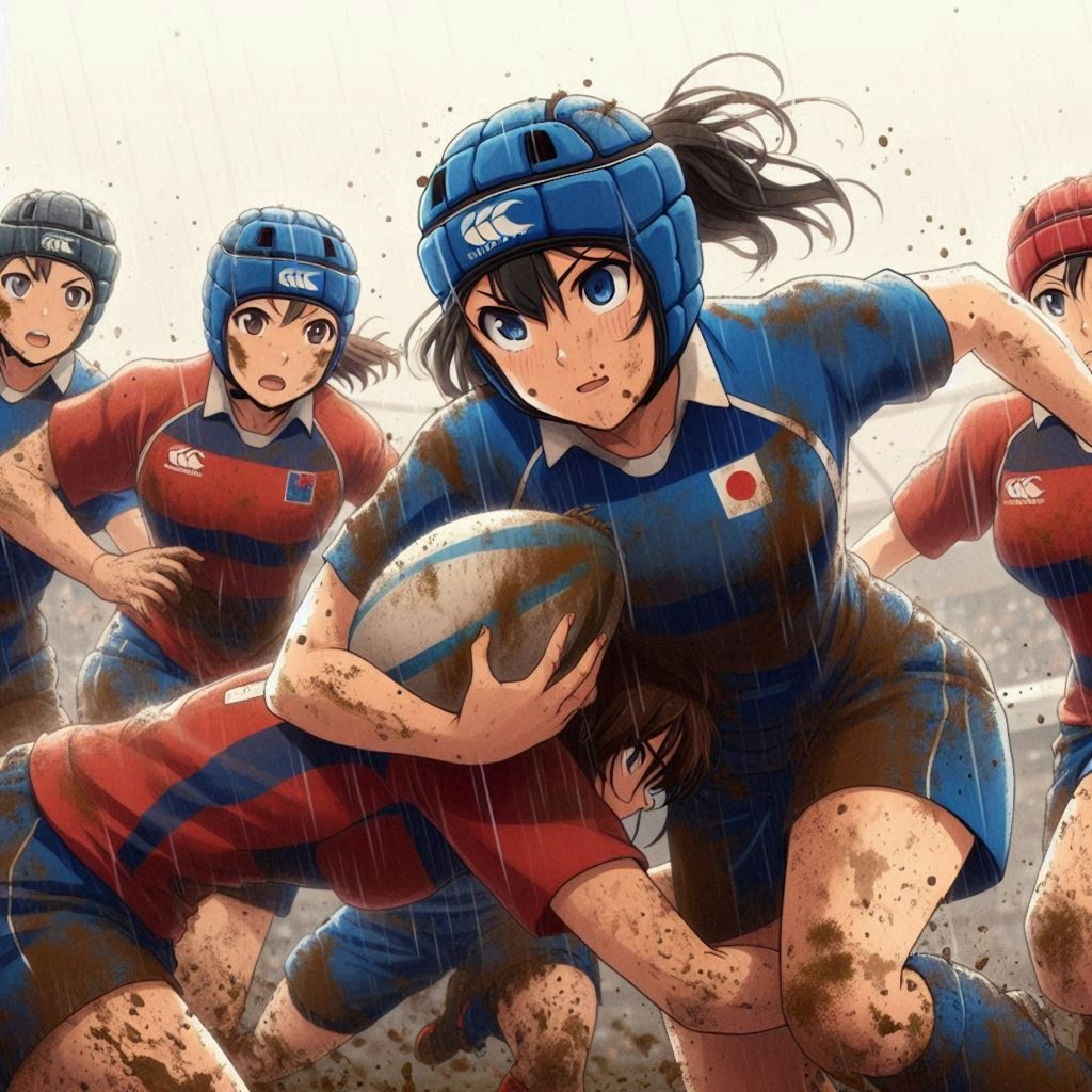 🏉泥まみれの女子ラグビー 137