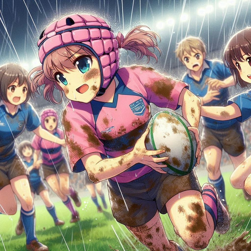 🏉泥まみれの女子ラグビー 137
