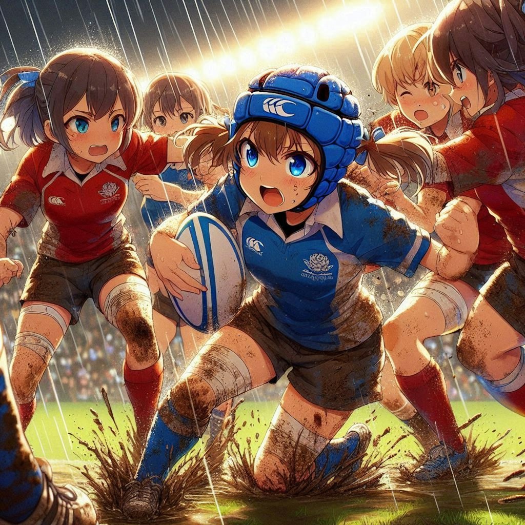🏉泥まみれの女子ラグビー 137