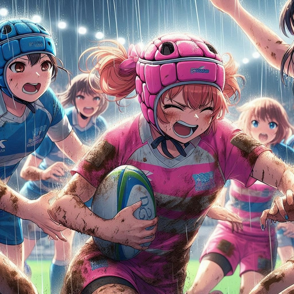 🏉泥まみれの女子ラグビー 137