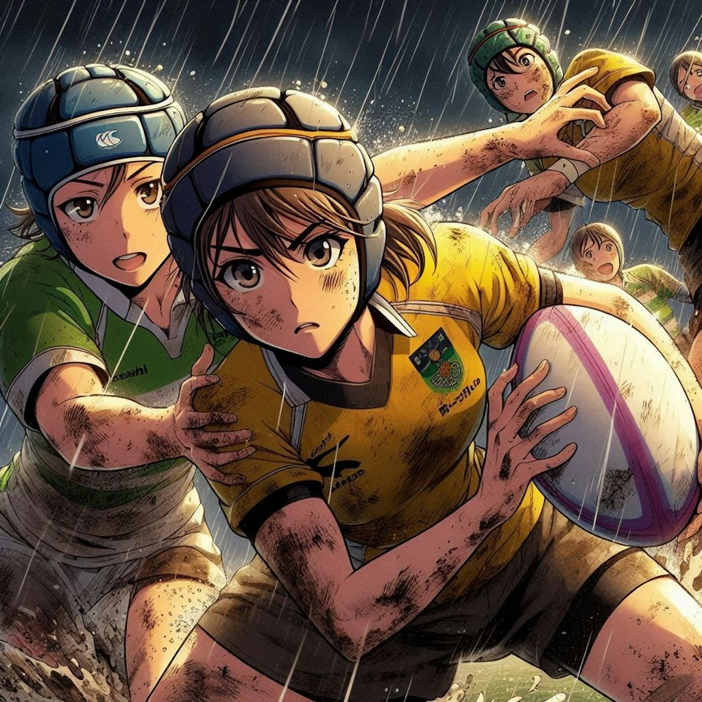 🏉泥まみれの女子ラグビー 137