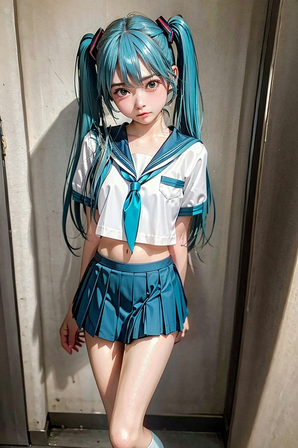 初音ミクです。006_セーラー服