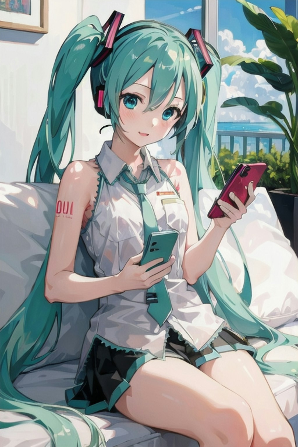 スマホ2台持ち初音ミク