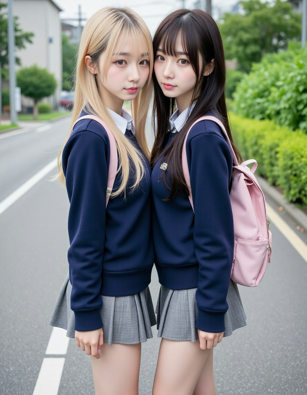 通学路で📸