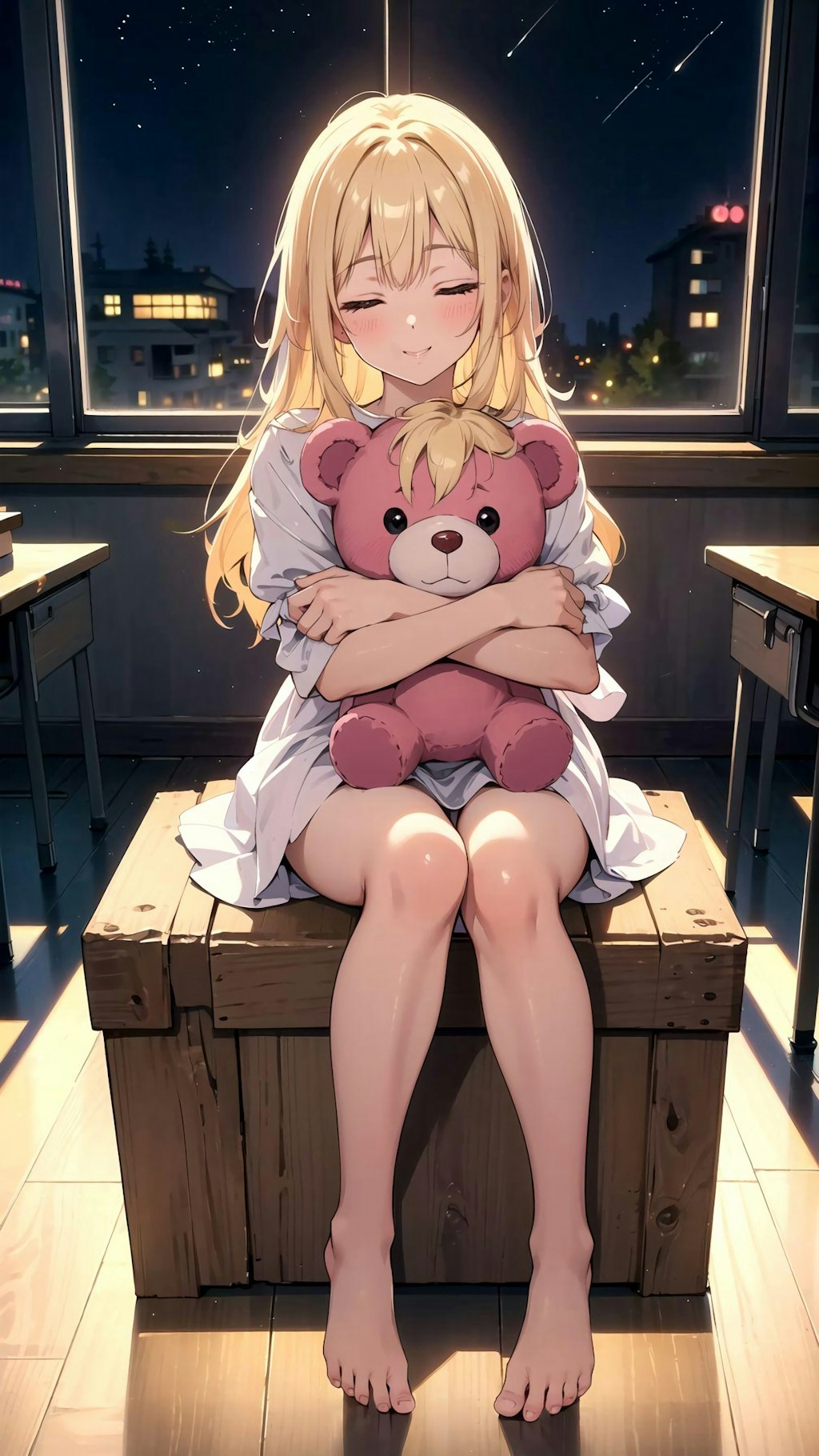 girl holding teddybear 02