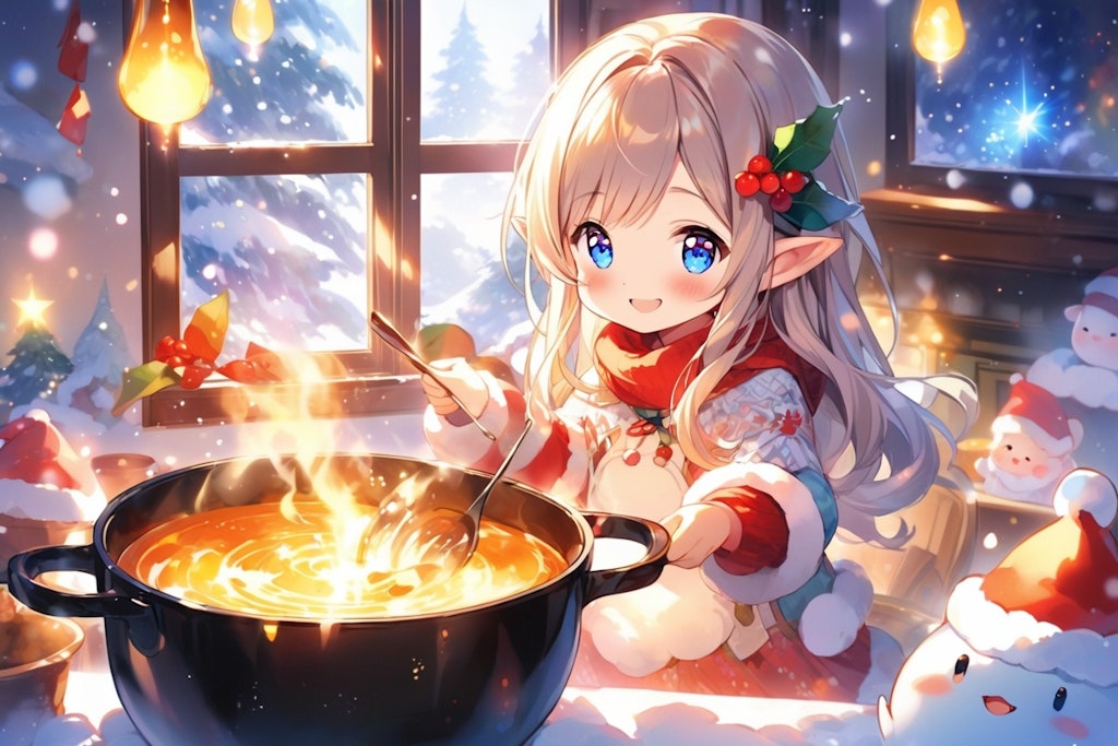 Elf preparing a meal 63