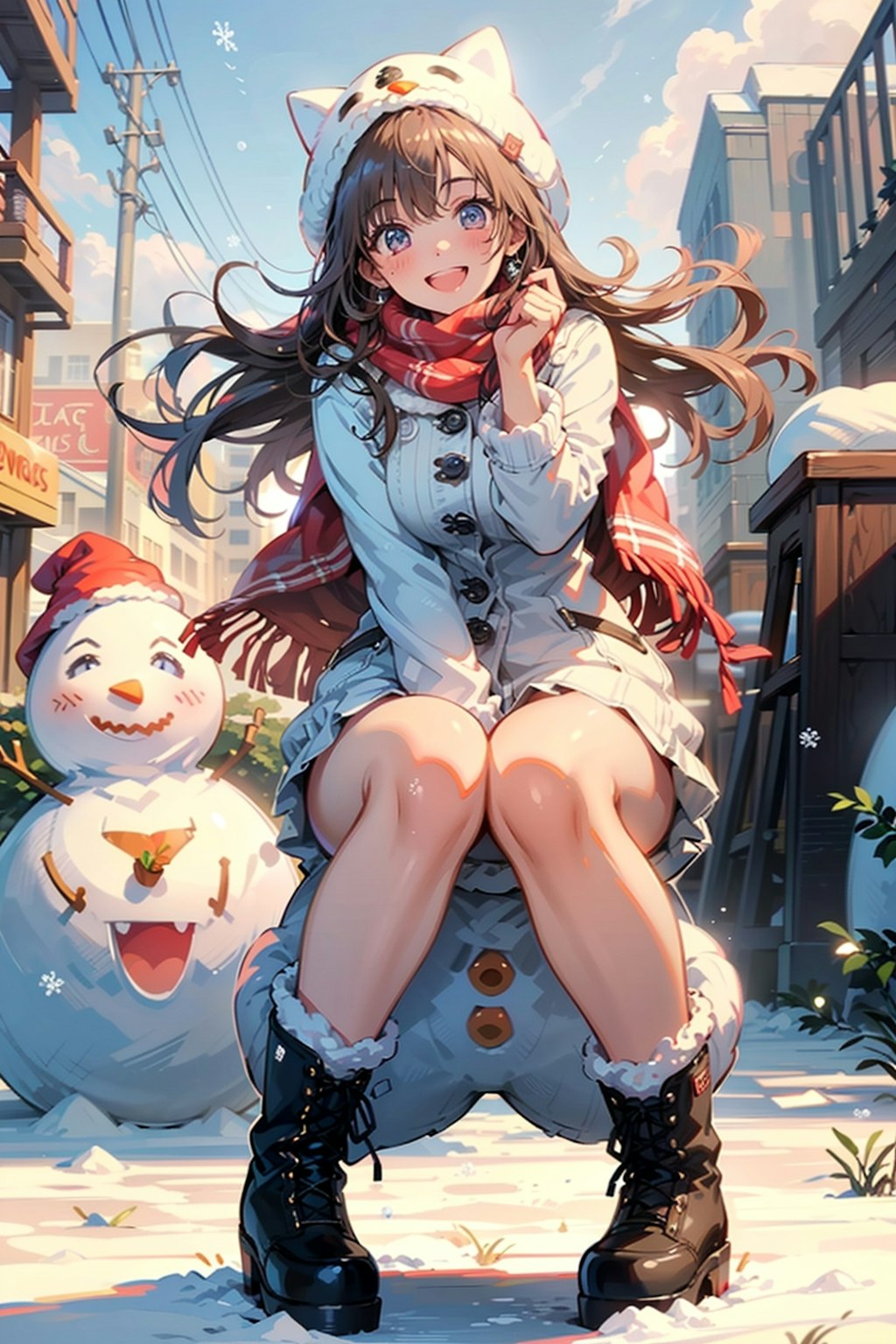 クリスマスのマジックで雪だるま美少女登場⁉