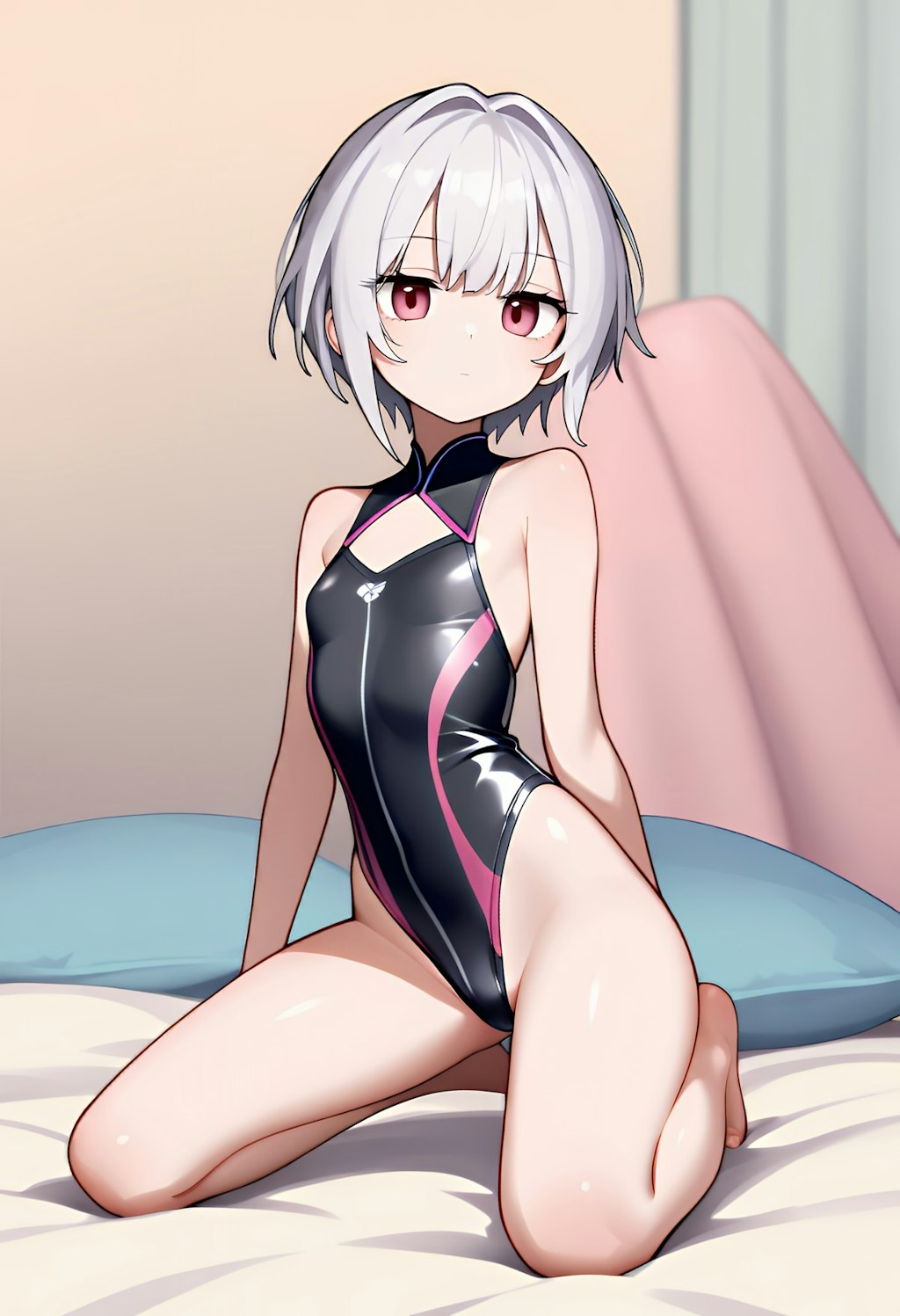 無表情ハイレグ