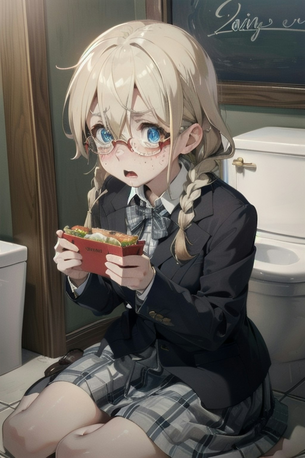 はぁ…トイレでご飯なんて…