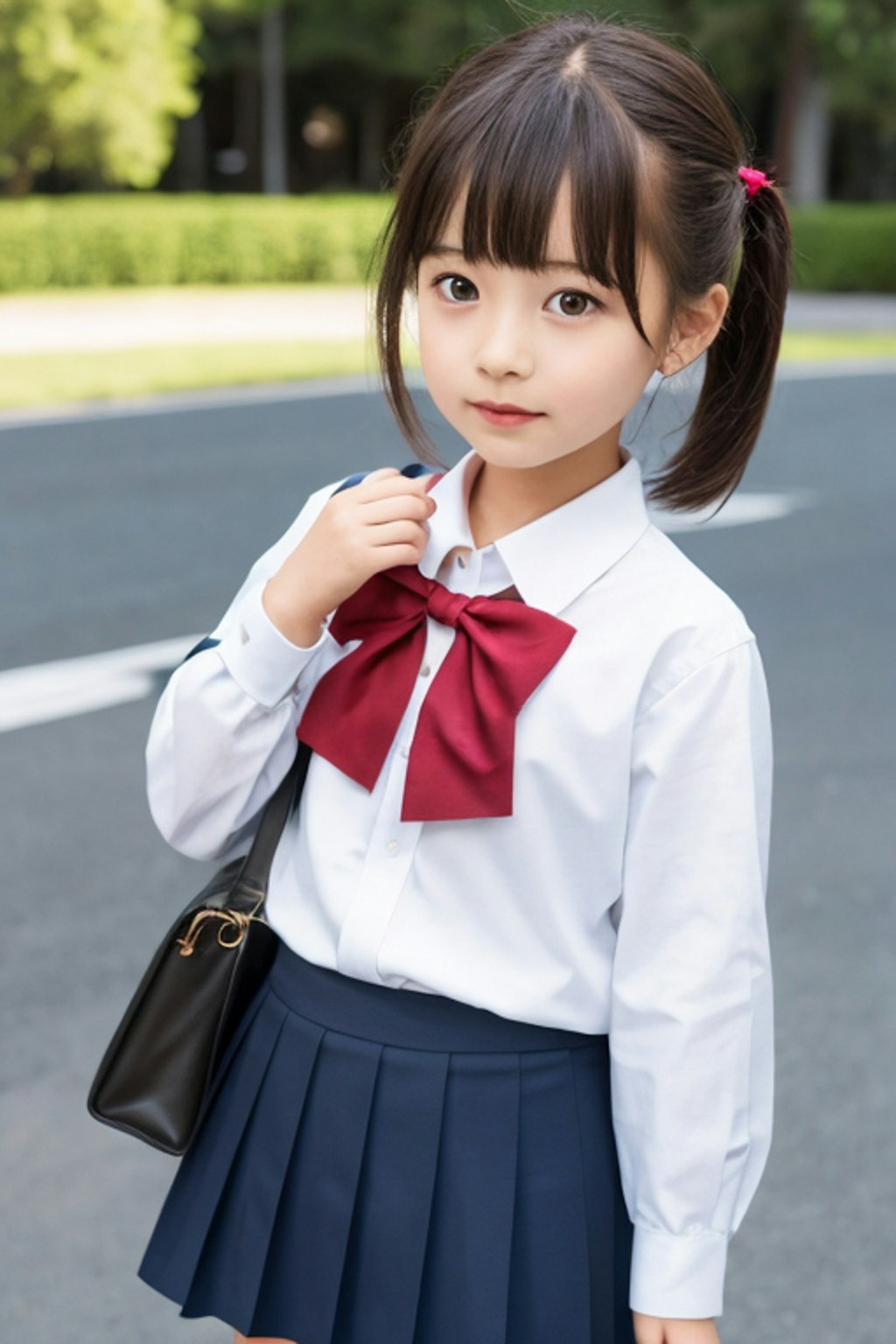 女子高生の秋ファッションはやっぱり制服！