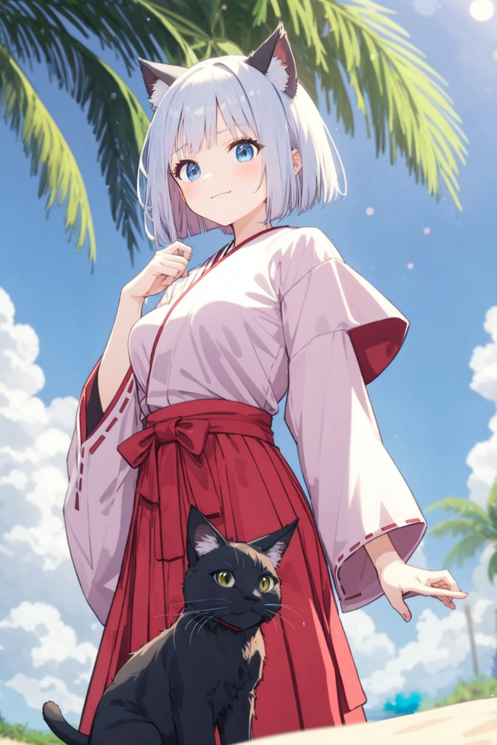 猫巫女様とクロネさん（AQUA）