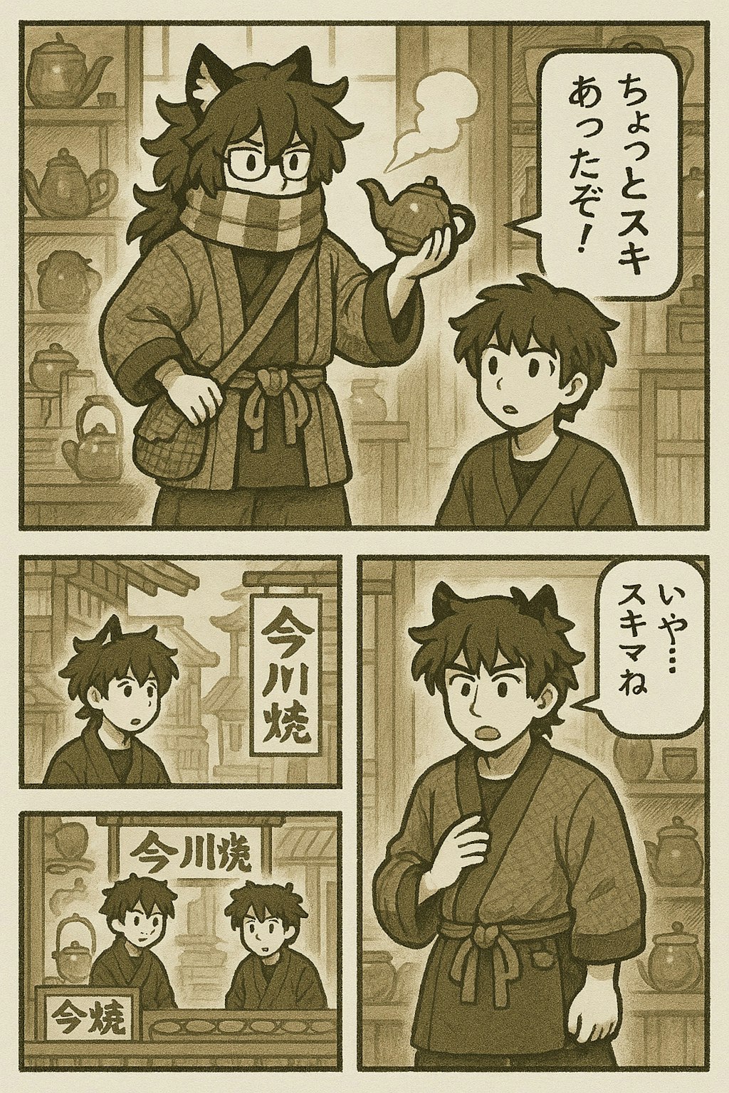 不条理日常今川焼屋まんが