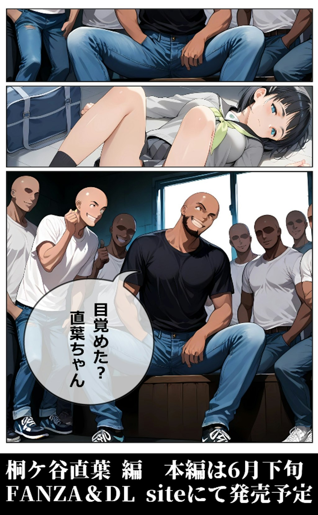 「腕掴み輪姦　桐ヶ谷直葉編」　FANZA にて販売予告開始いたしました⇩販売７日間限定割引アリ！
