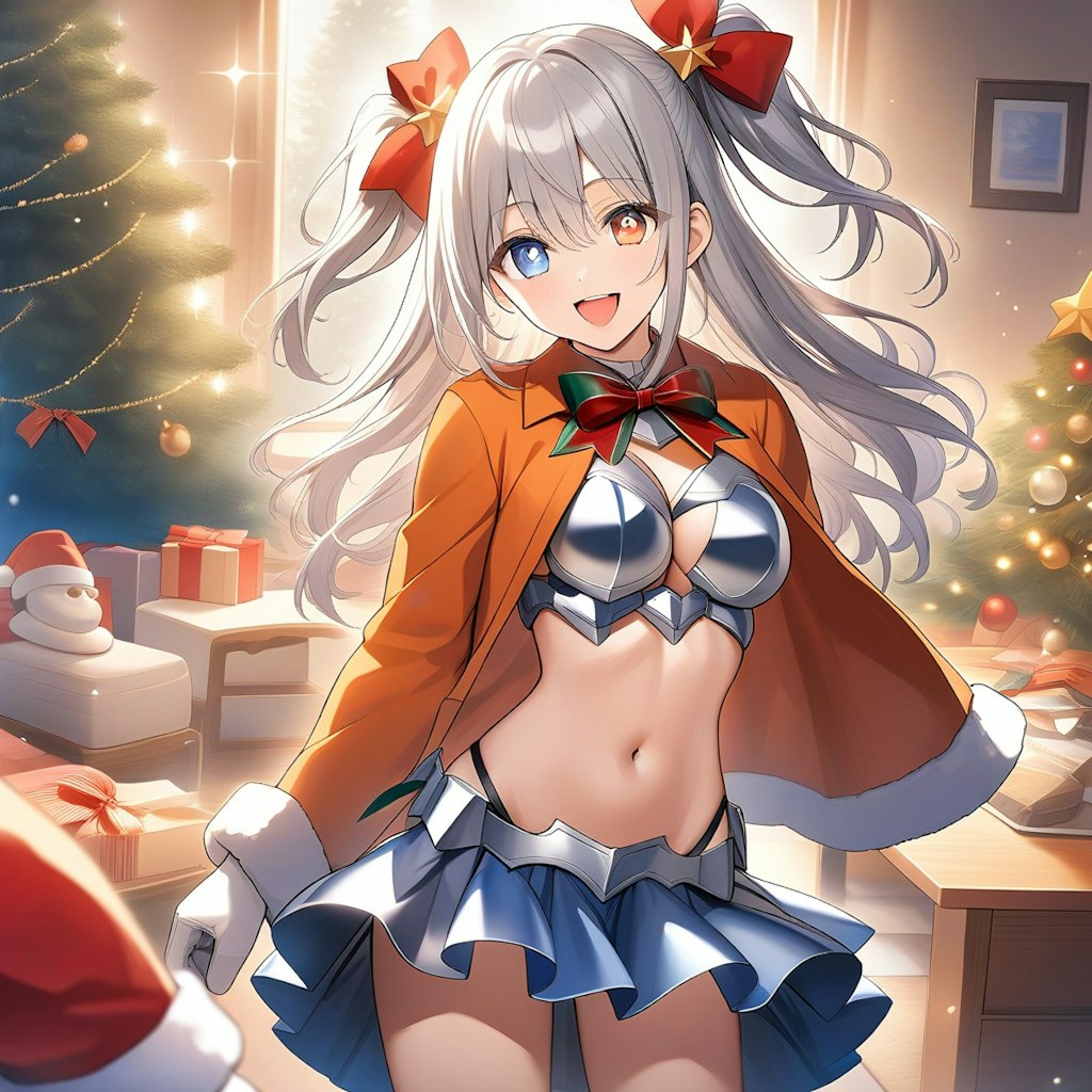 christmasの銀髪ちゃん