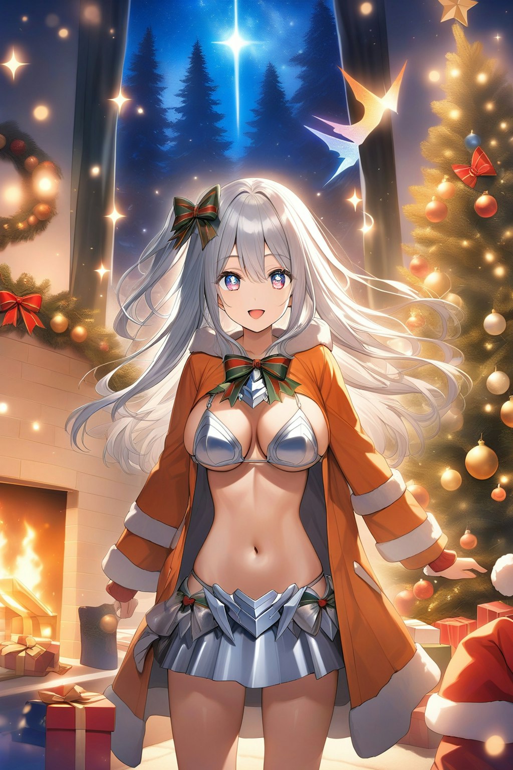 christmasの銀髪ちゃん