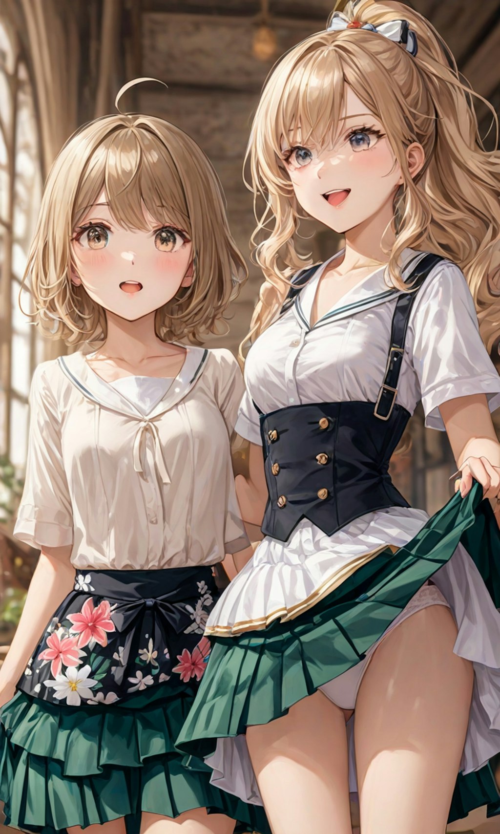 パンチラとセーラー服と女子高校生と