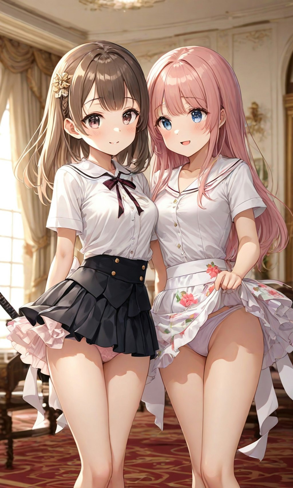 パンチラとセーラー服と女子高校生と