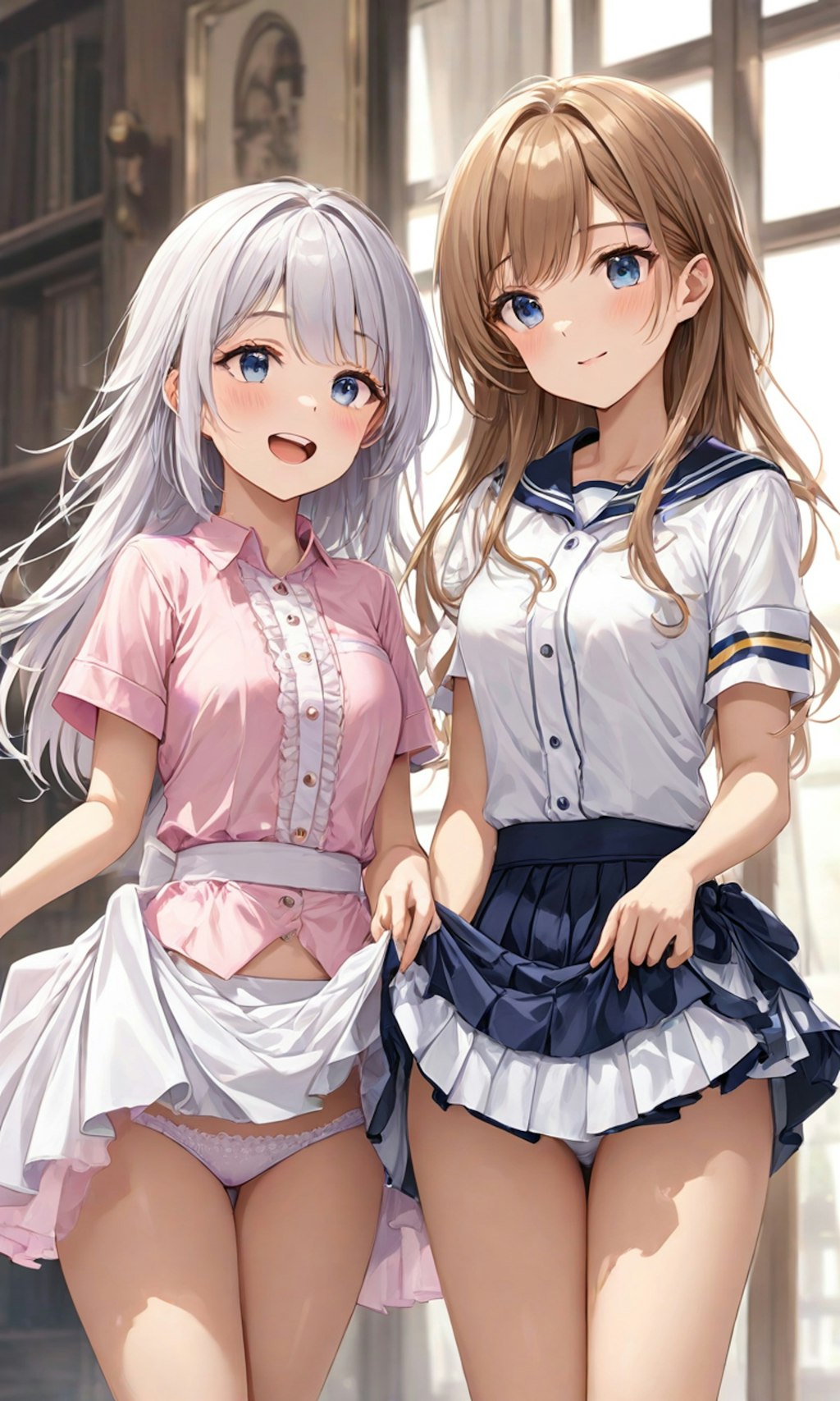 パンチラとセーラー服と女子高校生と