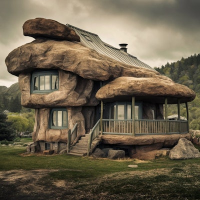 岩の家