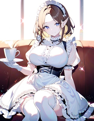 メイド喫茶のエルフ姉さんXL
