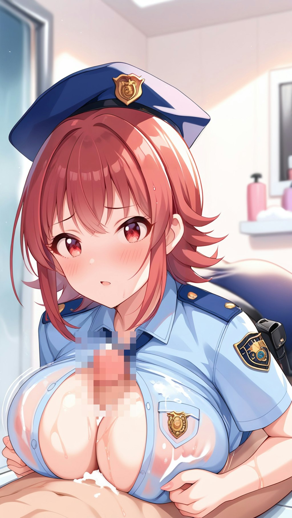 【着衣パイズリ】巨乳警察官