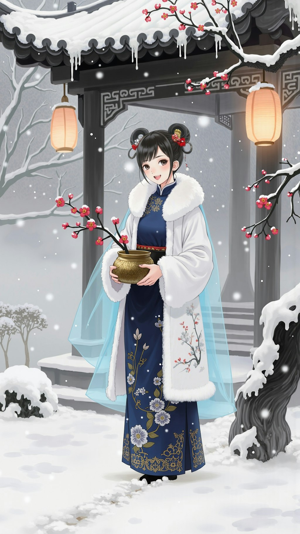 雪降