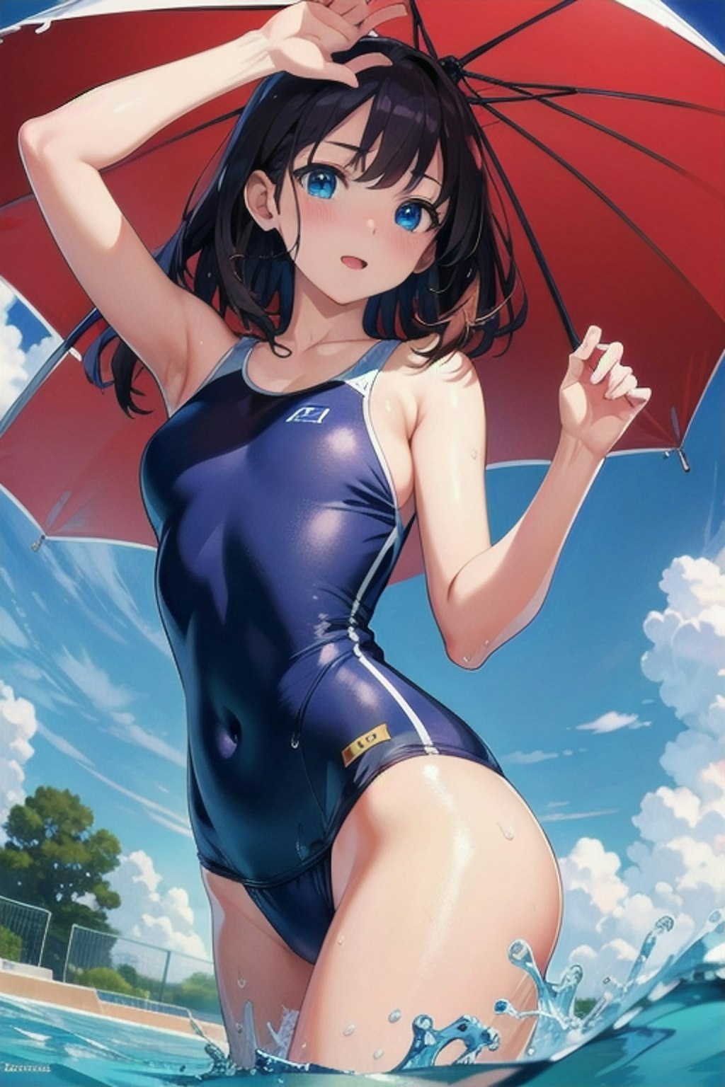 スク水の女の子